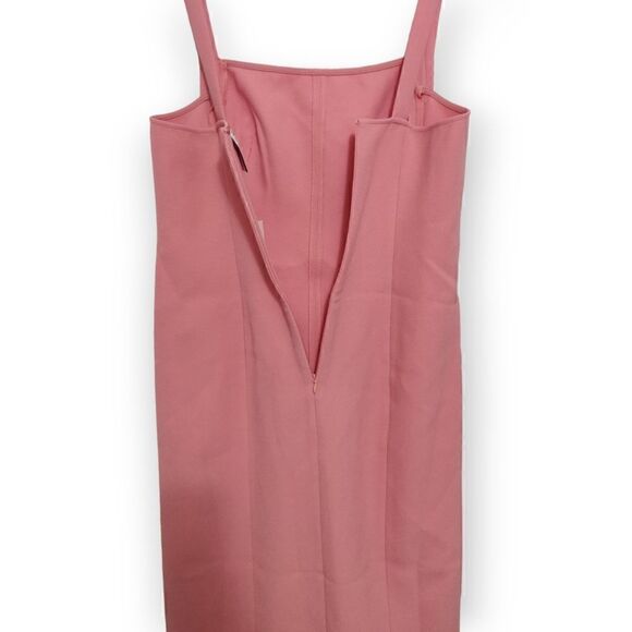 New C/MEO Consumed Split-Front Pink Midi Dress L 8 - Picture 10 of 15